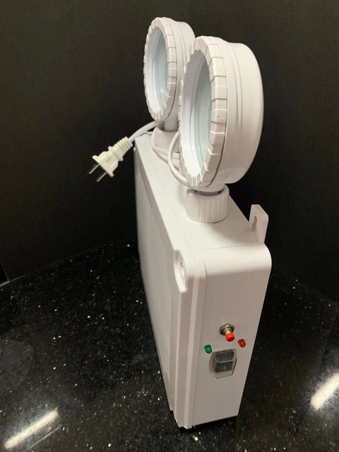 LED IP65 مقاوم للماء 2X15W مصباح رأس توأم للطوارئ عالي الطاقة