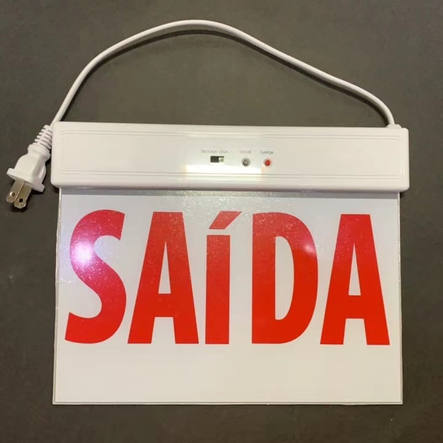 مصباح خروج طوارئ LED قابل لإعادة الشحن / ضوء / مصباح