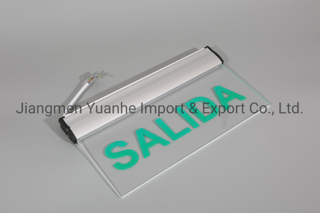 مصباح إشارة خروج الطوارئ ، مصباح إشارة الهروب مع PVC شفاف أو قابل للتغيير ، تركيب مختلف