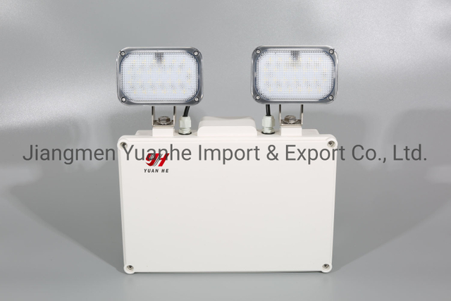 مصباح طوارئ LED مزدوج الرأس / موضعي مقاوم للماء