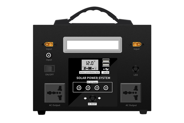 مزود طاقة تخزين الطاقة الشمسية الخارجية لمحطة الطاقة الشمسية (عاكس 1KW) 240ah / 300ah