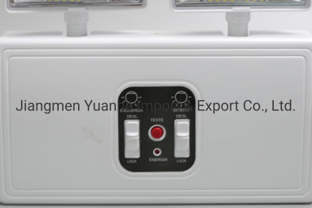 مصباح طوارئ LED مدمج برأس مزدوج / موضعي مزدوج