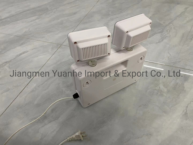 مصباح طوارئ LED مزدوج مقاوم للماء مع بطارية احتياطية