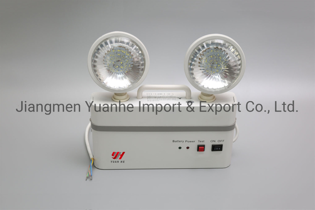 مصباح طوارئ LED كلاسيكي مزدوج الرأس / مزدوج