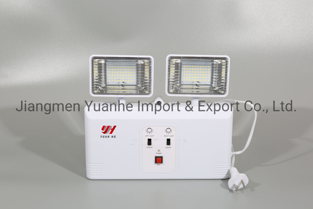 مصباح طوارئ LED مزدوج الرأس / مزدوج قابل للضغط