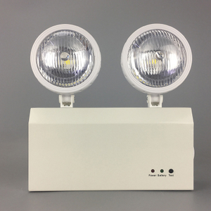 مصباح LED للطوارئ برأس مزدوج مع بطارية احتياطية لطوارئ الحريق 