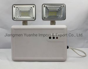 مصباح طوارئ LED مزدوج مقاوم للماء مع بطارية احتياطية